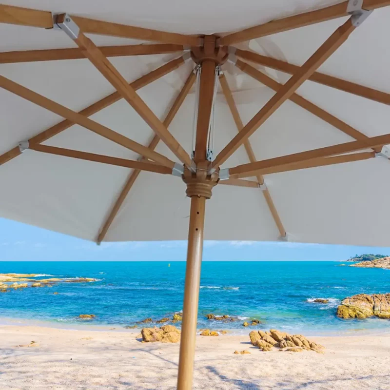 Дървени чадъри за заведение