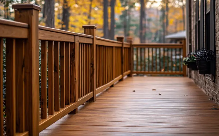 Дървени парапети